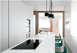 Be Popular White Artificial Quartz For Kitchen Countertops