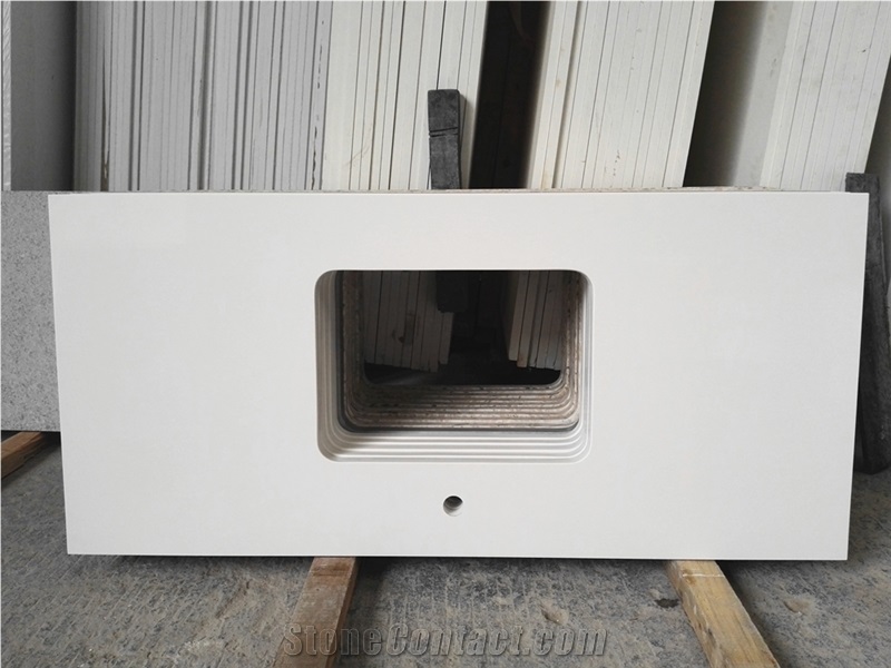 Be Widely Used Grey Artificial Quartz Stone For Countertop