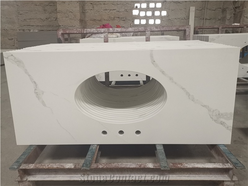 Be Widely Used Grey Artificial Quartz Stone For Countertop