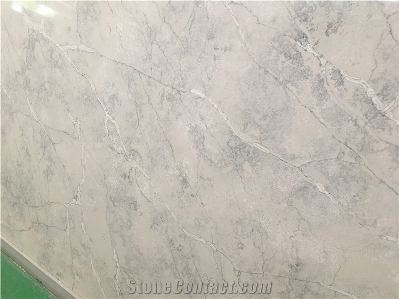 Be Widely Used Grey Artificial Quartz Stone For Countertop