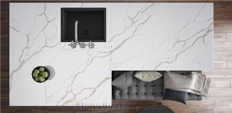 Calacatta Venato Artificial Quartz Stone Countertop