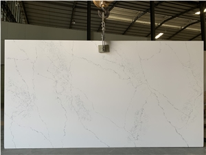 Carrara White Artificial Marble Engineered Stone Slab