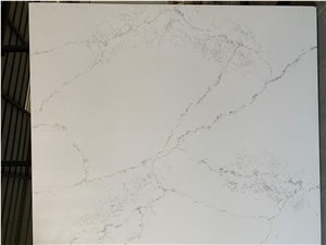 Carrara White Artificial Marble Engineered Stone Slab