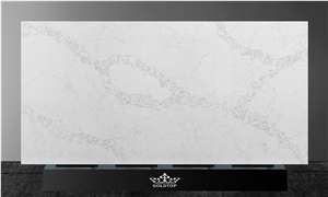 High End Moon Atificial Quartz Slab With Grey Veins High End Moon Atificial Quartz Slab With Grey Veins