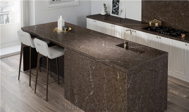 Hot Sales High Quality Grey Artificial Quartz Kitchen Tops