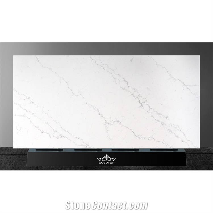 Modern Sytle Man-Made Calacatta Quartz Slab