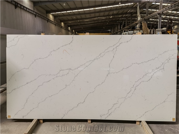 Modern Sytle Man-Made Calacatta Quartz Slab