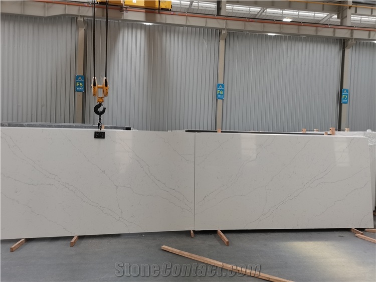 Modern Sytle Man-Made Calacatta Quartz Slab