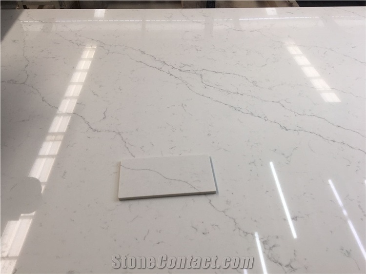 Modern Sytle Man-Made Calacatta Quartz Slab