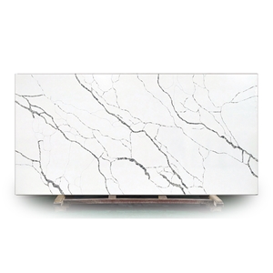 New Carrara White Artificial Marble Engineered Stone Slab New Carrara White Artificial Marble Engineered Stone Slab