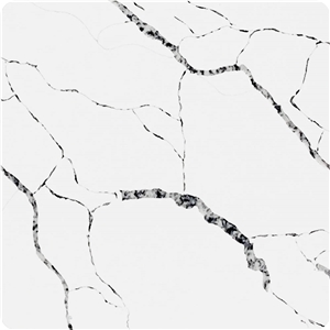 New Carrara White Artificial Marble Engineered Stone Slab