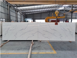 Popular Artificial Stone Calacatta Quartz Countertop