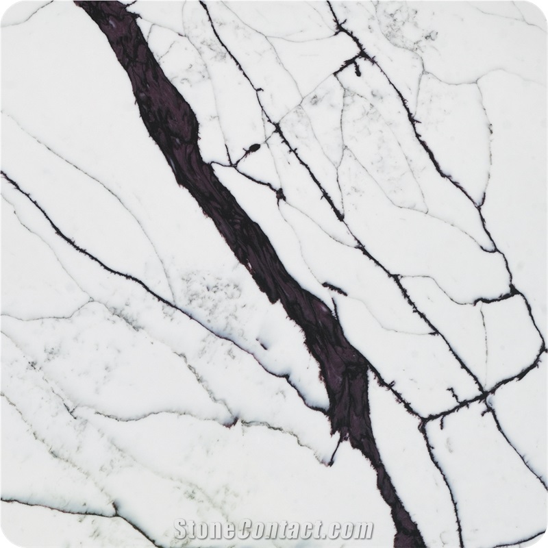 Superior Quality Calacatta White Artificial Quartz Stone Kitchen Counter Tops