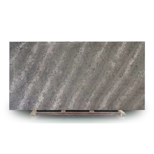 Superior Quality Grey Artificial Quartz Double Sink Vanity Top