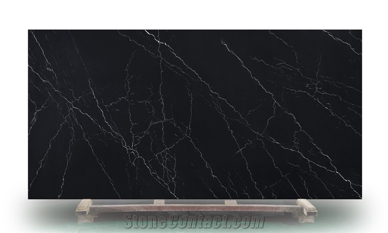Well Sales Black Artificial Quartz Kitchen Countertop