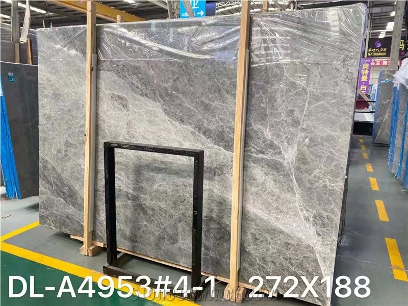2022 Hot Sell Gray Grey Natural Marble Stone Slab For Wall