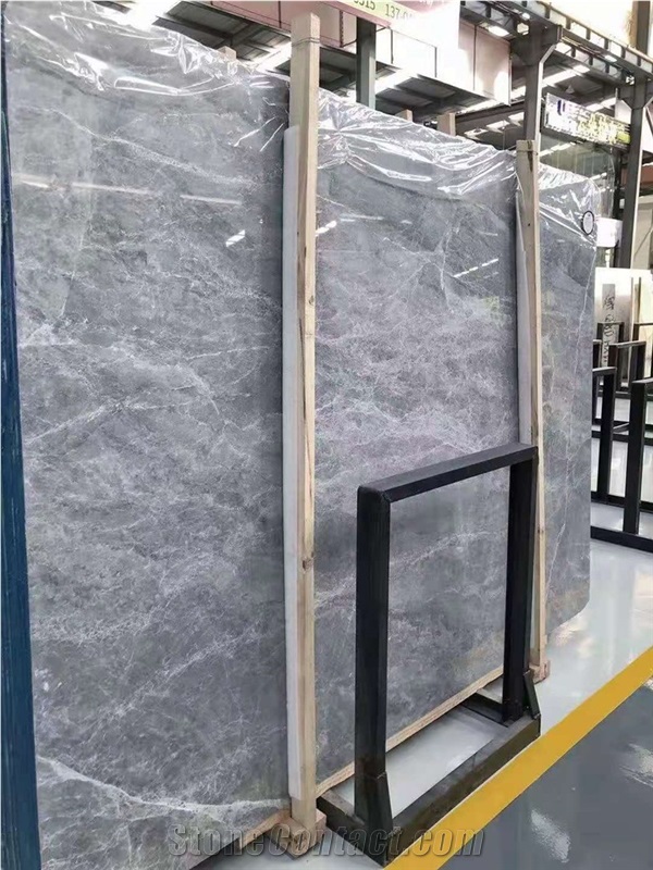 2022 Hot Sell Gray Grey Natural Marble Stone Slab For Wall