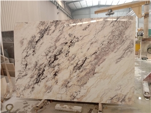 GOLDTOP Natural Italian Marble Slab With Violet Veins