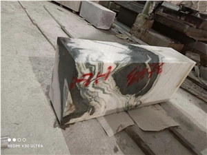 Black And White Color Panda White Marble Bathtubs
