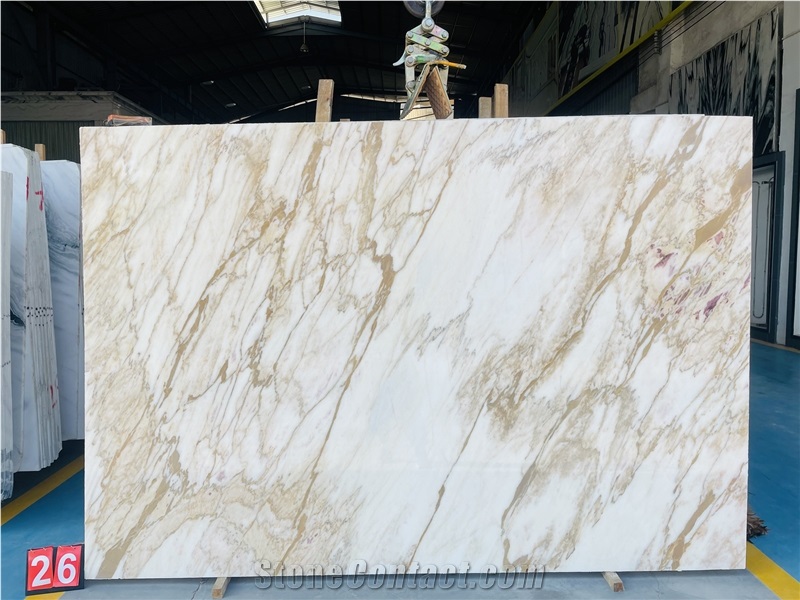 Calacatta Gold Marble Slabs For Dinning Table Tops