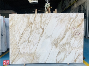 Calacatta Gold Marble Slabs For Dinning Table Tops
