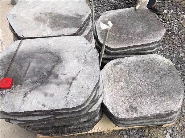 Chinese Bluestone Grey Granite Flagstone Paver Stepping