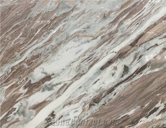 Fancy Brown Marble Slab, Polishing Book Match Marble Slabs