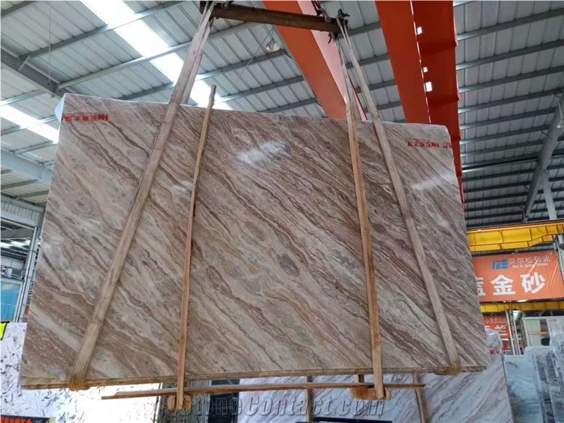 Fancy Brown Marble Slab, Polishing Book Match Marble Slabs