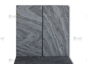 MONSOON BLACK QUARTZITE CLOUDY SHOTBLASTED TILES & SLABS