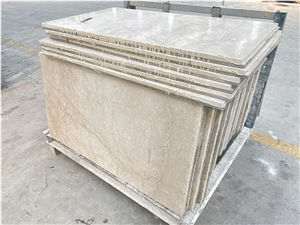 Botticino Semi Classico Beige Marble Ceramic Laminated Panel