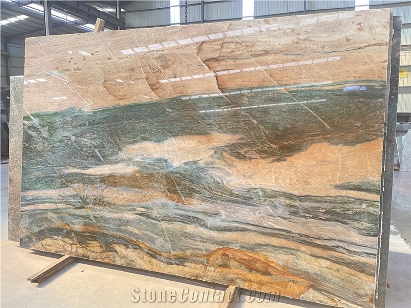 Green Quartzite Composite Aluminum Honeycomb Panel For Wall