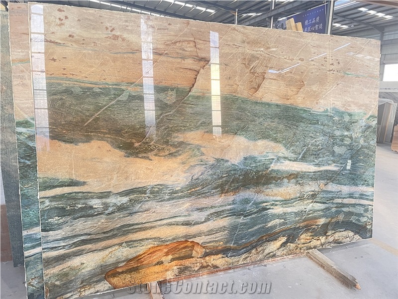 Green Quartzite Composite Aluminum Honeycomb Panel For Wall
