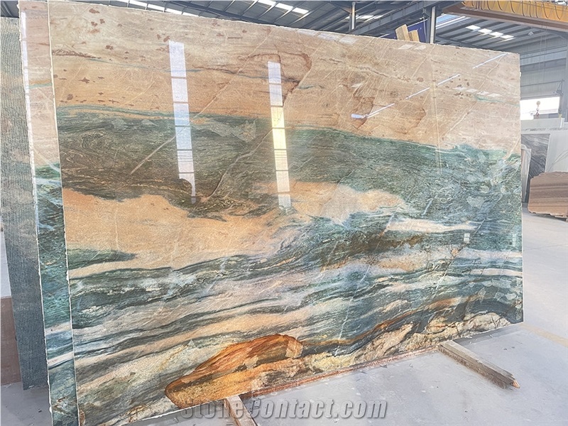 Green Quartzite Composite Aluminum Honeycomb Panel For Wall