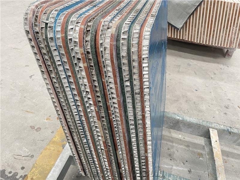 Square Marble Coffee Tables Tops Lightweight Honeycomb Panel