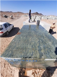 Green Granite(Picasso ,Birjand)/Exotic Verde Picasso Granite Blocks