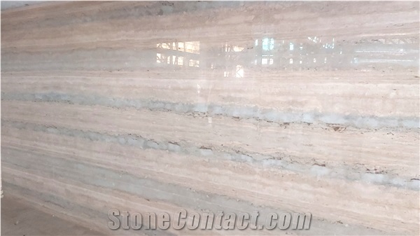 Ocean Blue Travertine Slabs - Vein-Cut