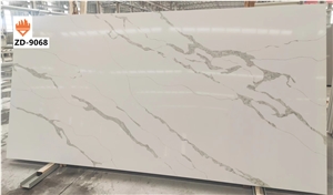Calacatta ZD-9068 Quartz Stone Slab White