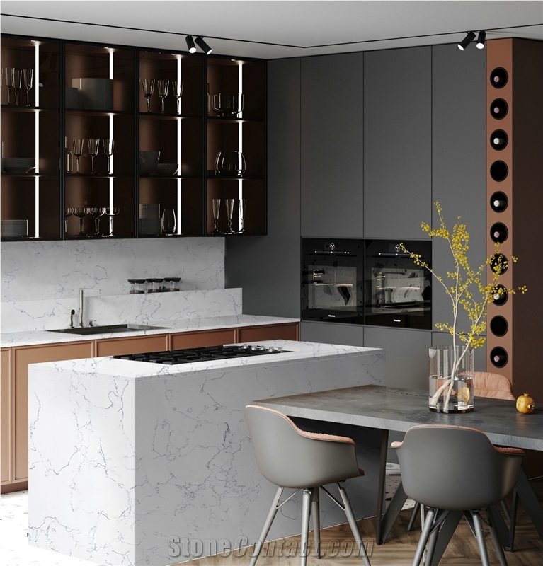Artificial Carrara White Big Slab Wall Tile