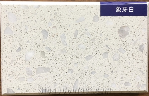 Customize White Terrazzo Wall Slabs Bathroom Tiles