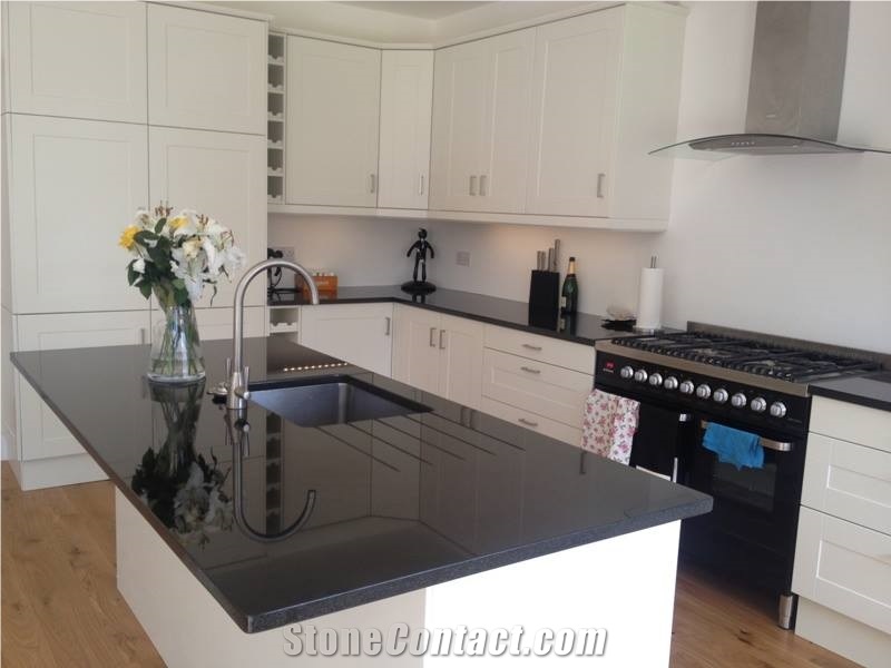 Karelia Black Granite Kitchen Countertop