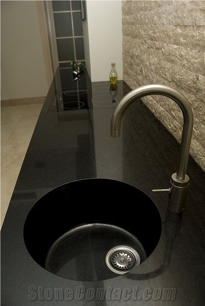 Karelia Black Granite Kitchen Countertop