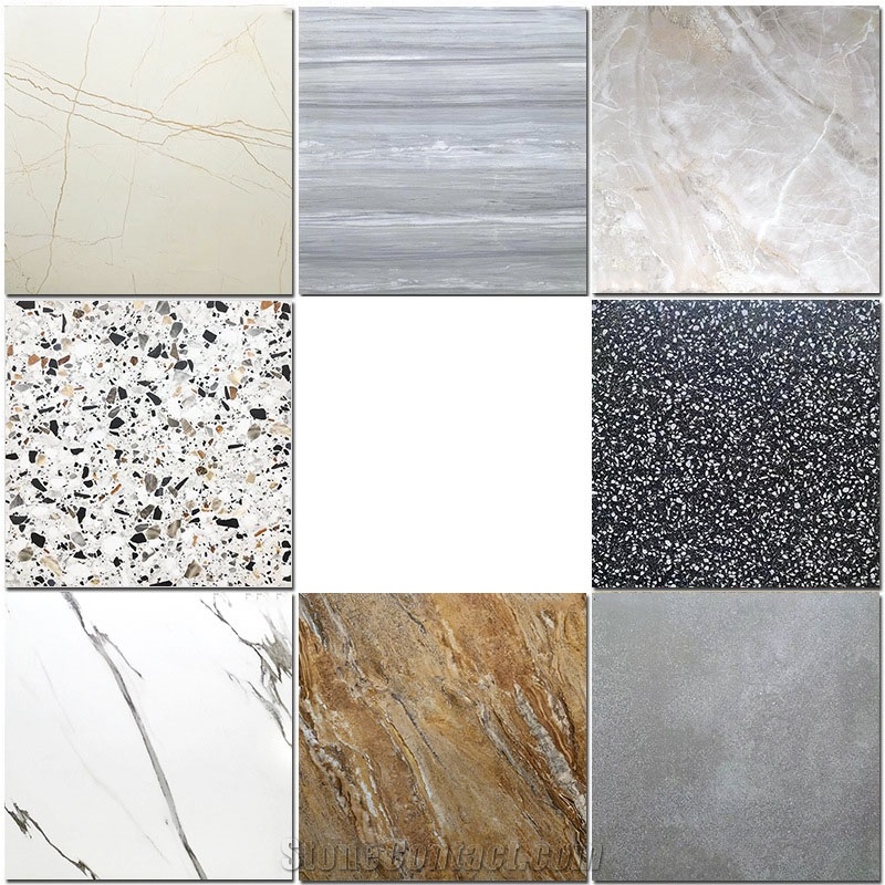 Antique Floor Tile Restaurant Hall Matte Terrazzo Look Porcelain Floor Tile