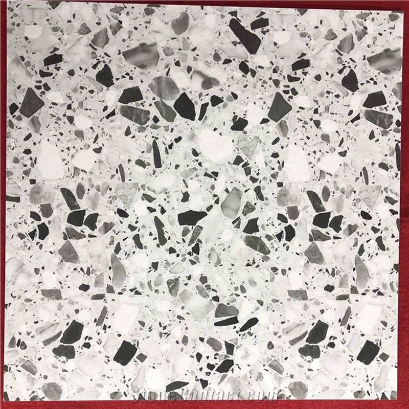 Antique Floor Tile Restaurant Hall Matte Terrazzo Look Porcelain Floor Tile