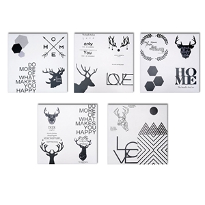 Black And White Pattern Interior Ceramic Tiles