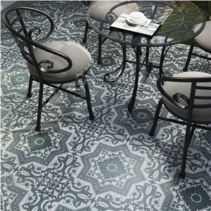 Dark Green Retro Ceramic Floor Tile Manufacturers Wholesale