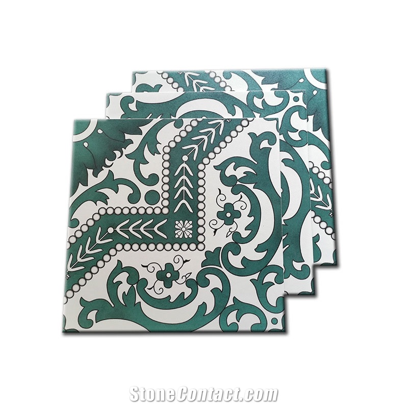 Dark Green Retro Ceramic Floor Tile Manufacturers Wholesale