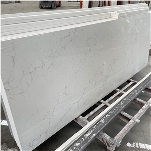 Engineer Artificial Stone Carrara White Quartz Countertop