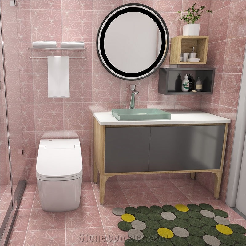 Glossy Matte Design Bathroom Decoration Ceramic Tile