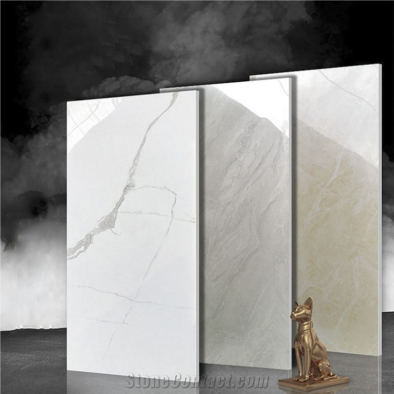 Interior Living Room Marble Pattern Porcelian Tiles