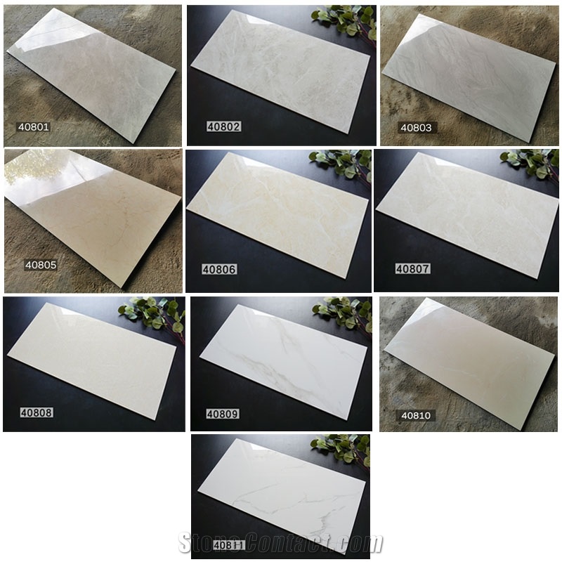 Interior Living Room Marble Pattern Porcelian Tiles
